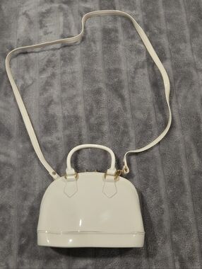 White Jelly Cross body Purse